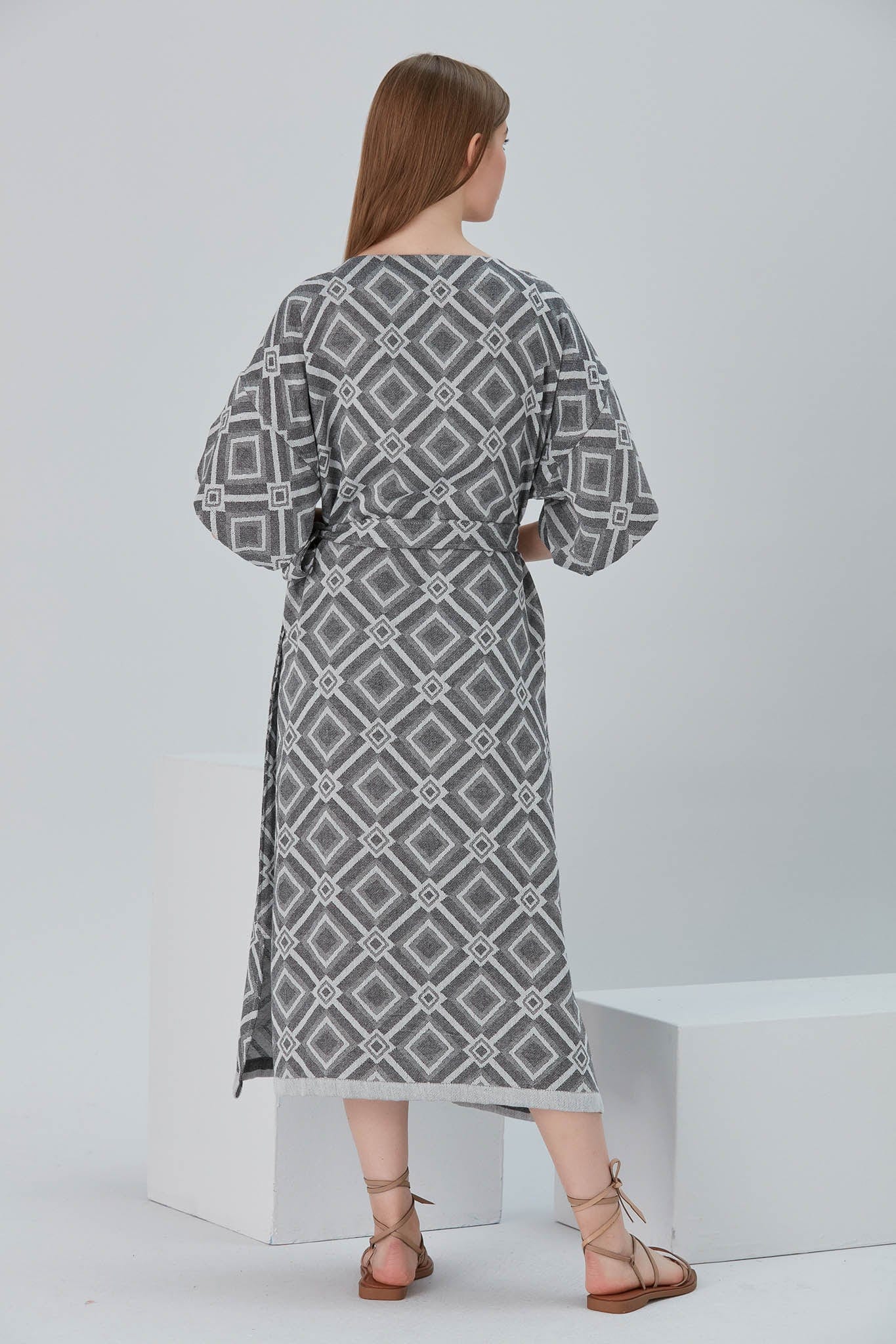 Begonville Elbise Nala Bambu Kruvaze Uzun Elbise - Prism