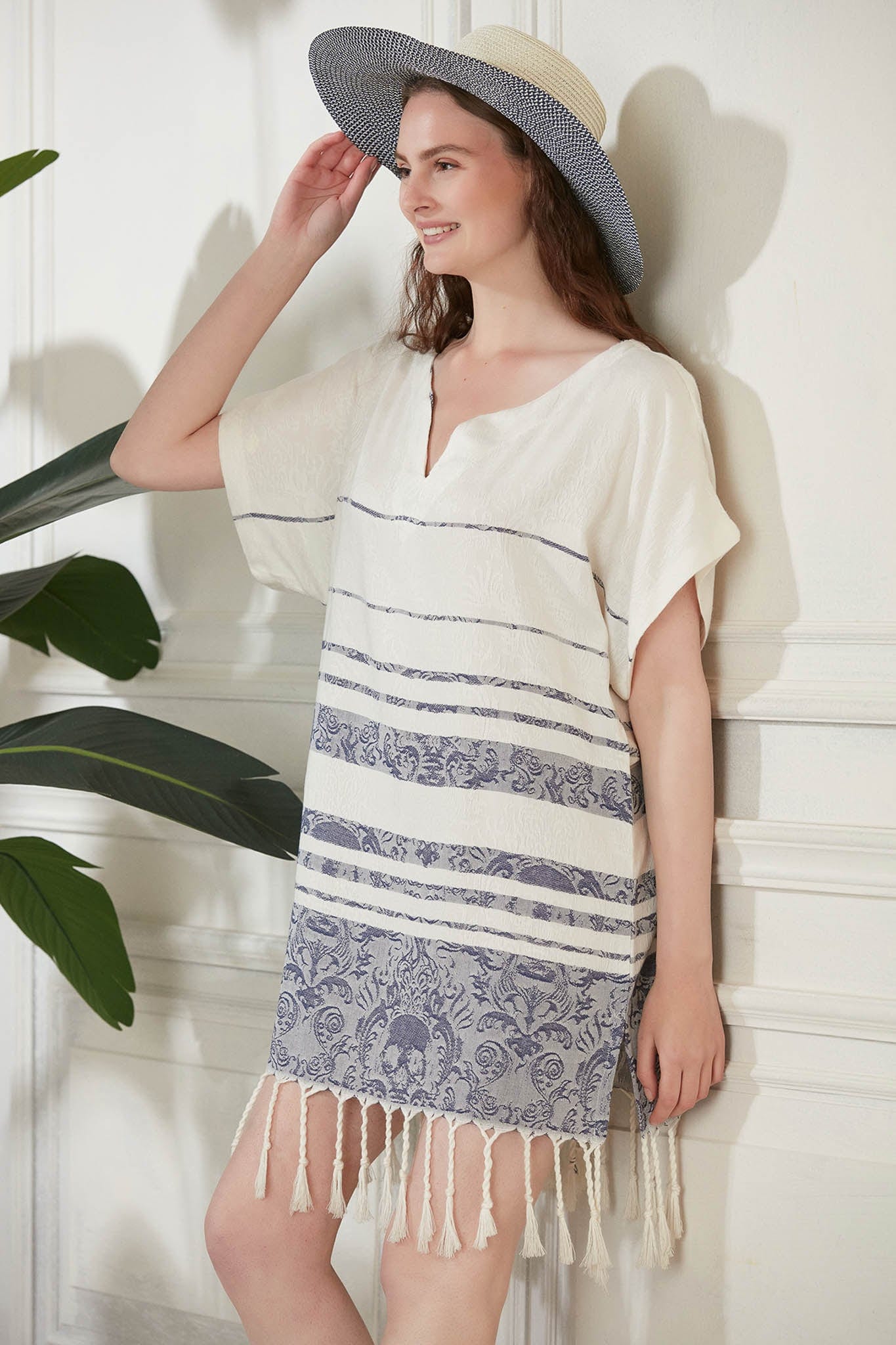 Begonville Tunik Artifact Bambu Tunik - Lacivert