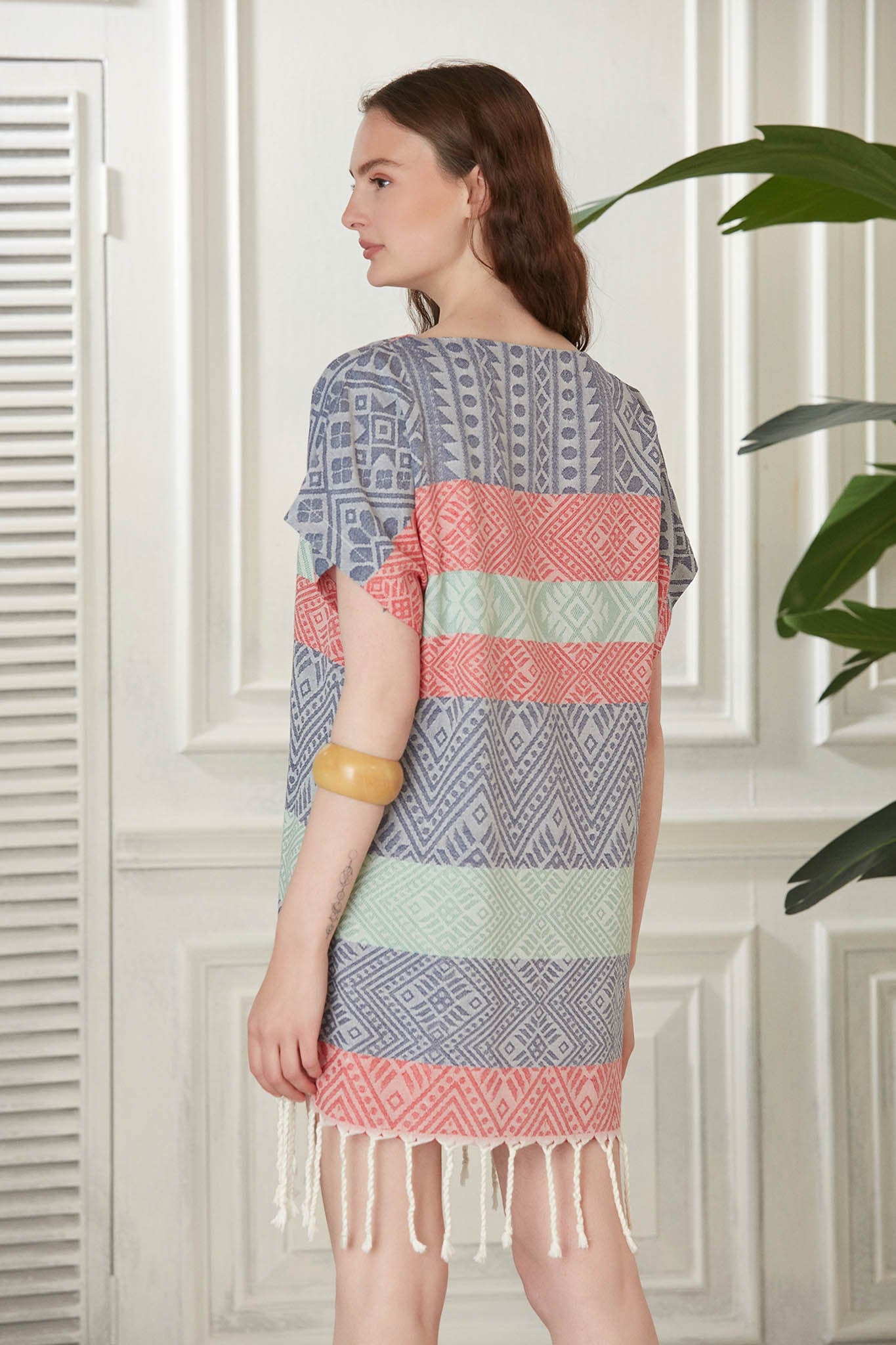 Begonville Tunik Sunrise Bambu Tunik - Lacivert