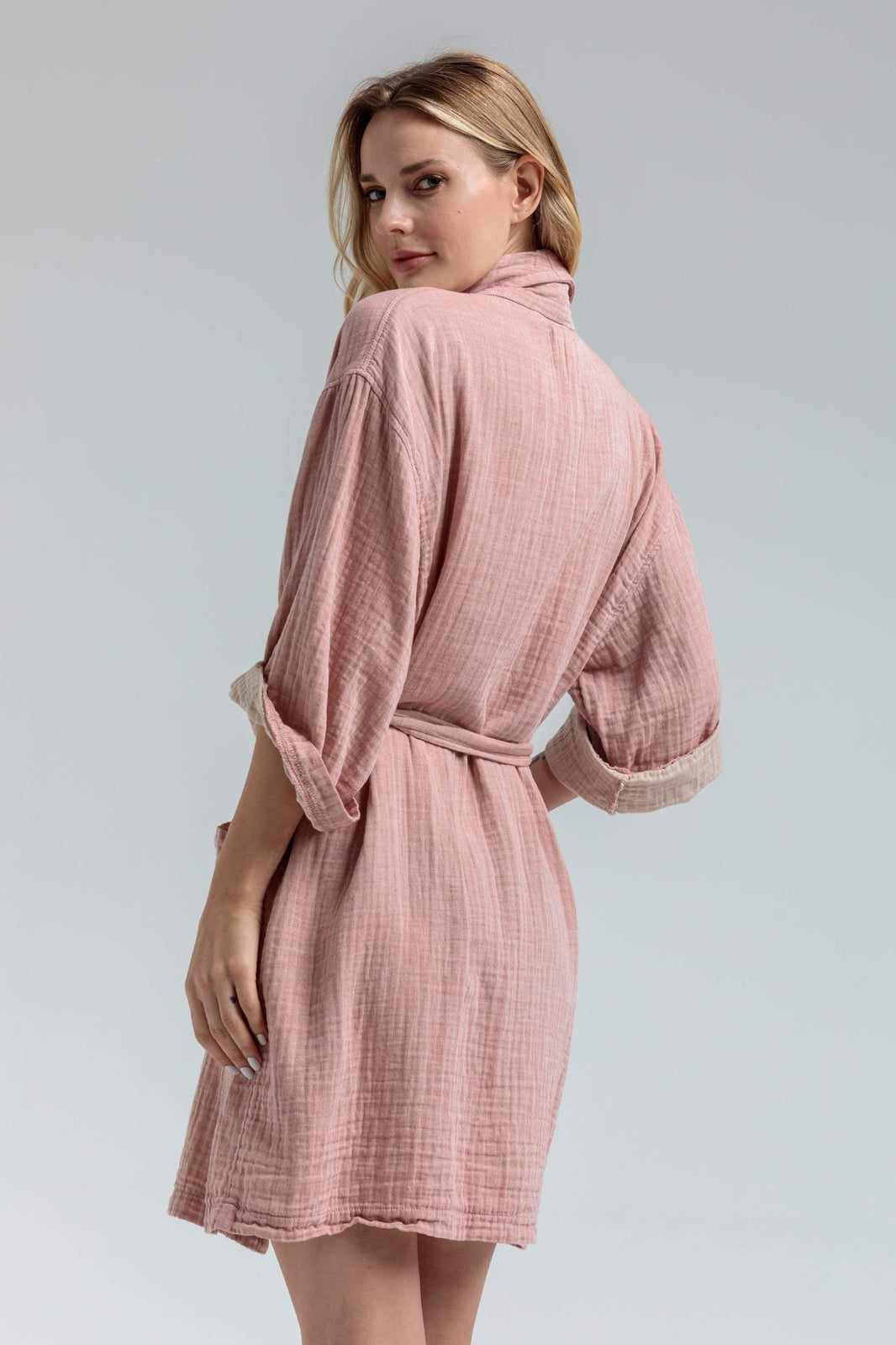 Begonville Bornoz Olympia Muslin Bornoz Kiremit