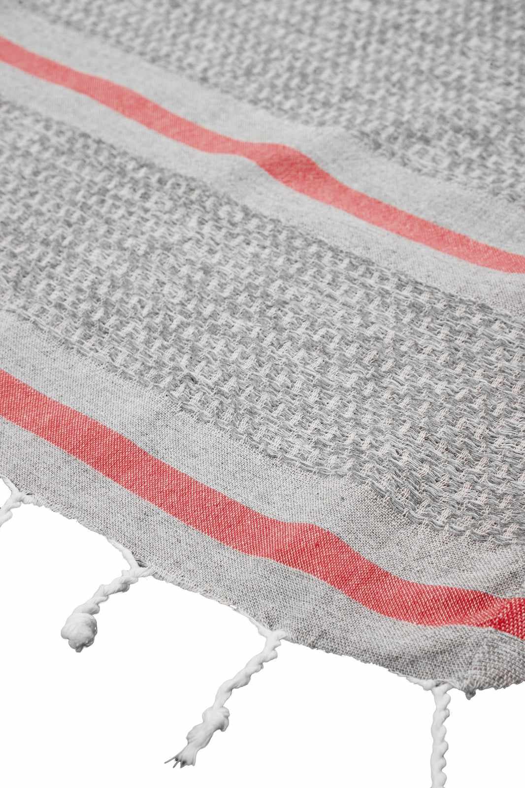 Begonville Peştemal Pareo Avola Keten Peştemal - Kırmızı