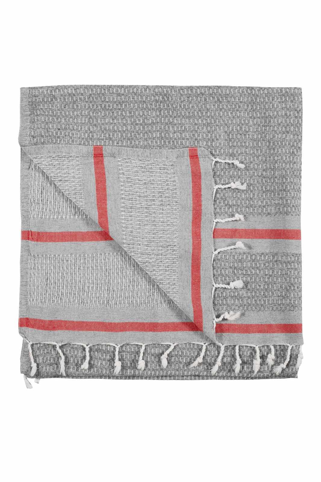 Begonville Peştemal Pareo Avola Keten Peştemal - Kırmızı