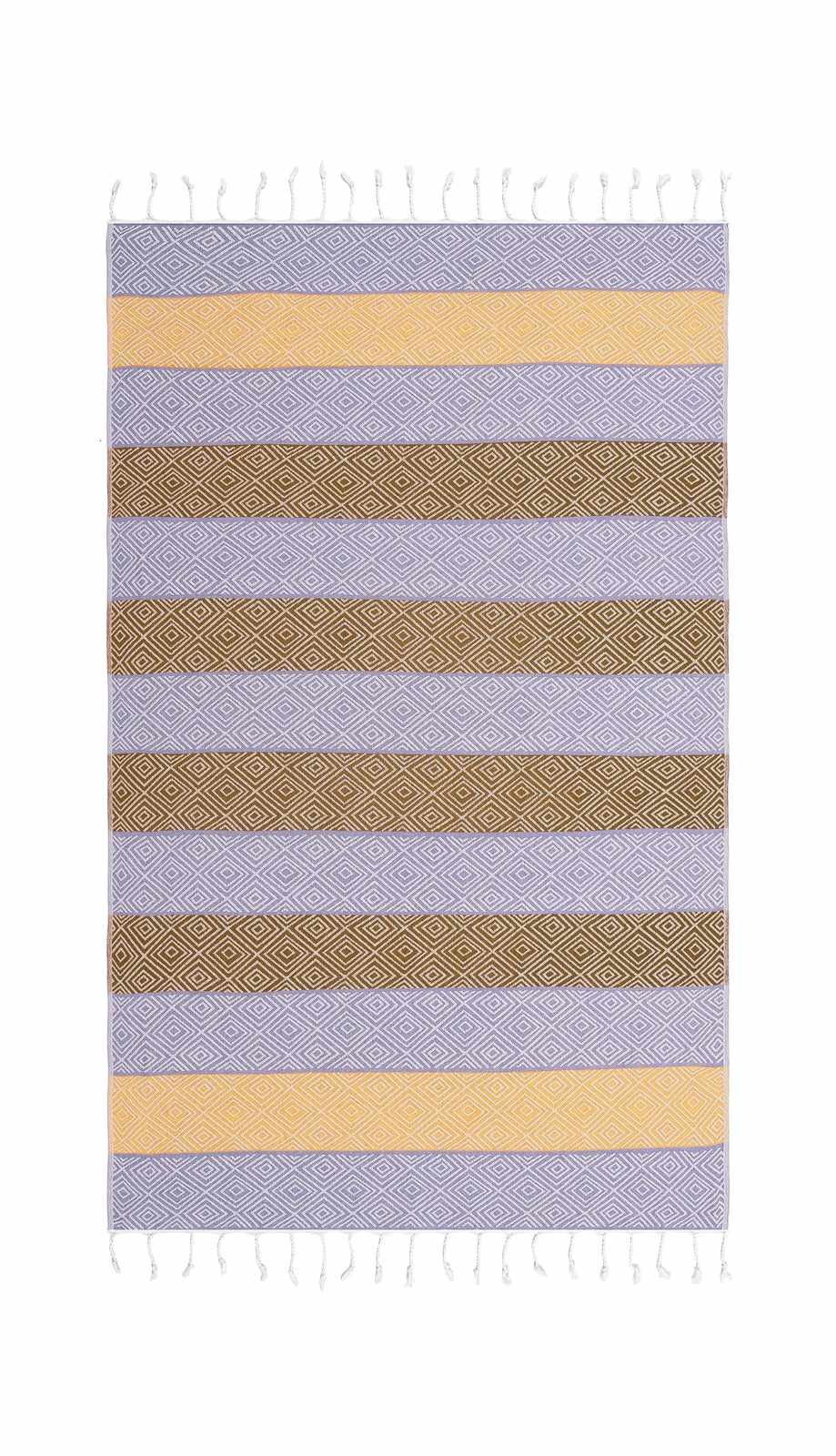 Begonville Peştemal Pareo Hathaway Jakarlı Pamuk Peştemal - Mavi