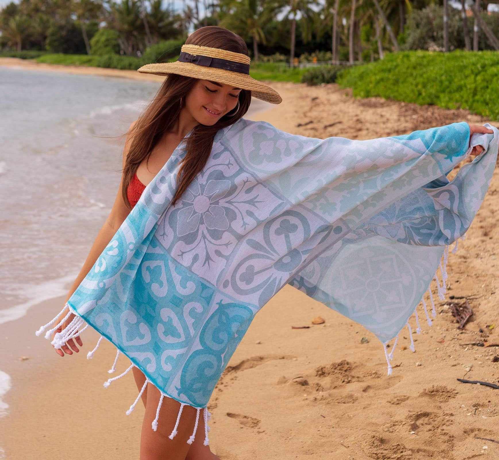 Begonville Peştemal ve Plaj Havlusu Mosaic