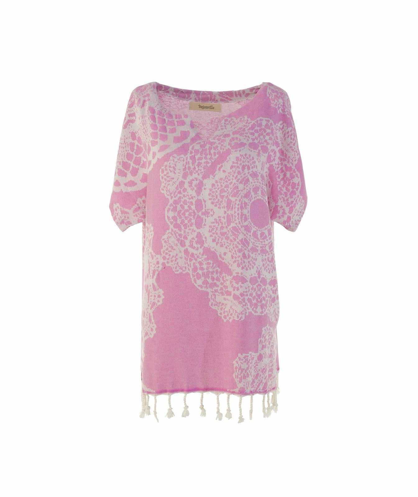 Begonville Tunik Pembe Lace Bambu Tunik