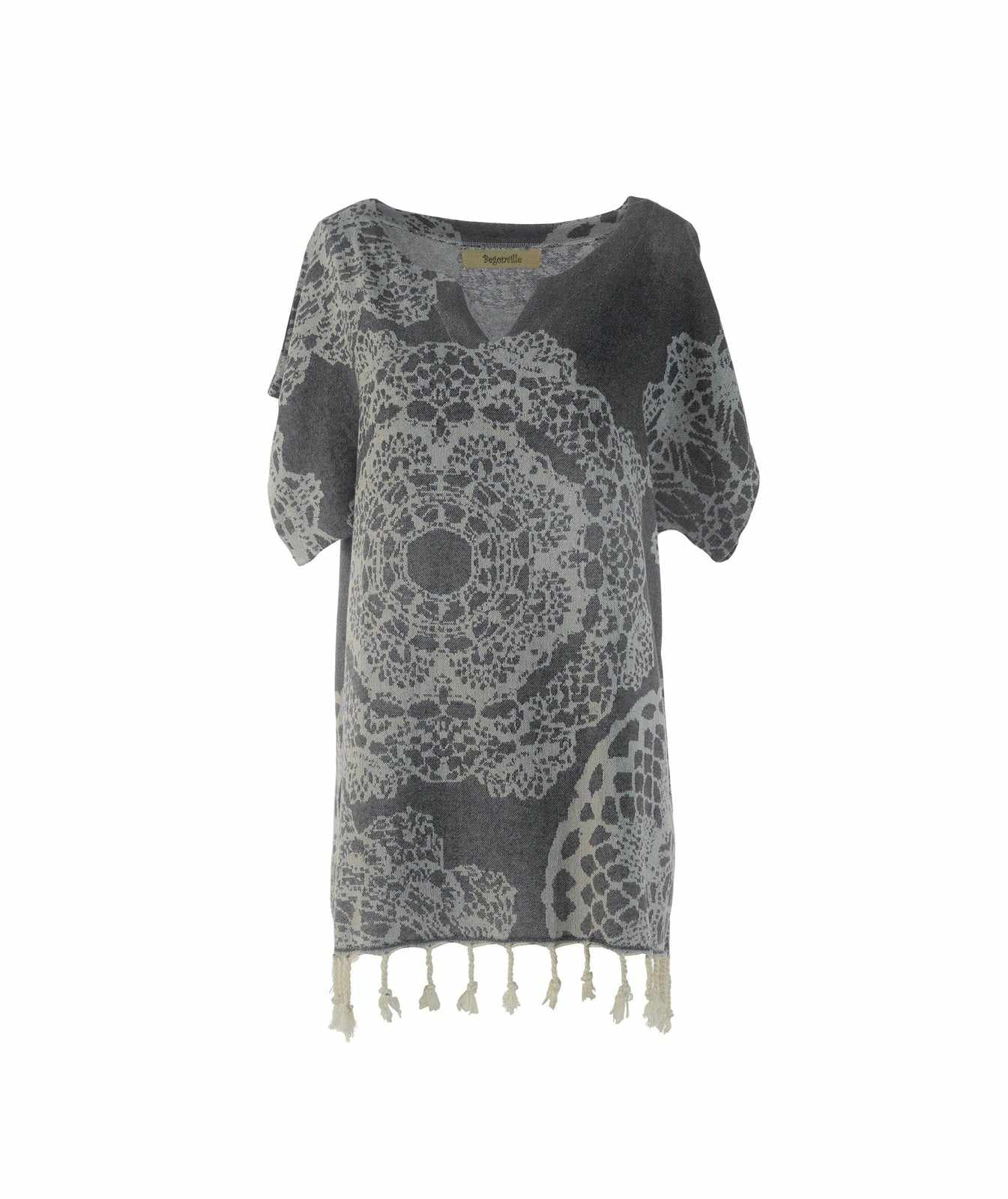 Begonville Tunik Siyah Lace Bambu Tunik