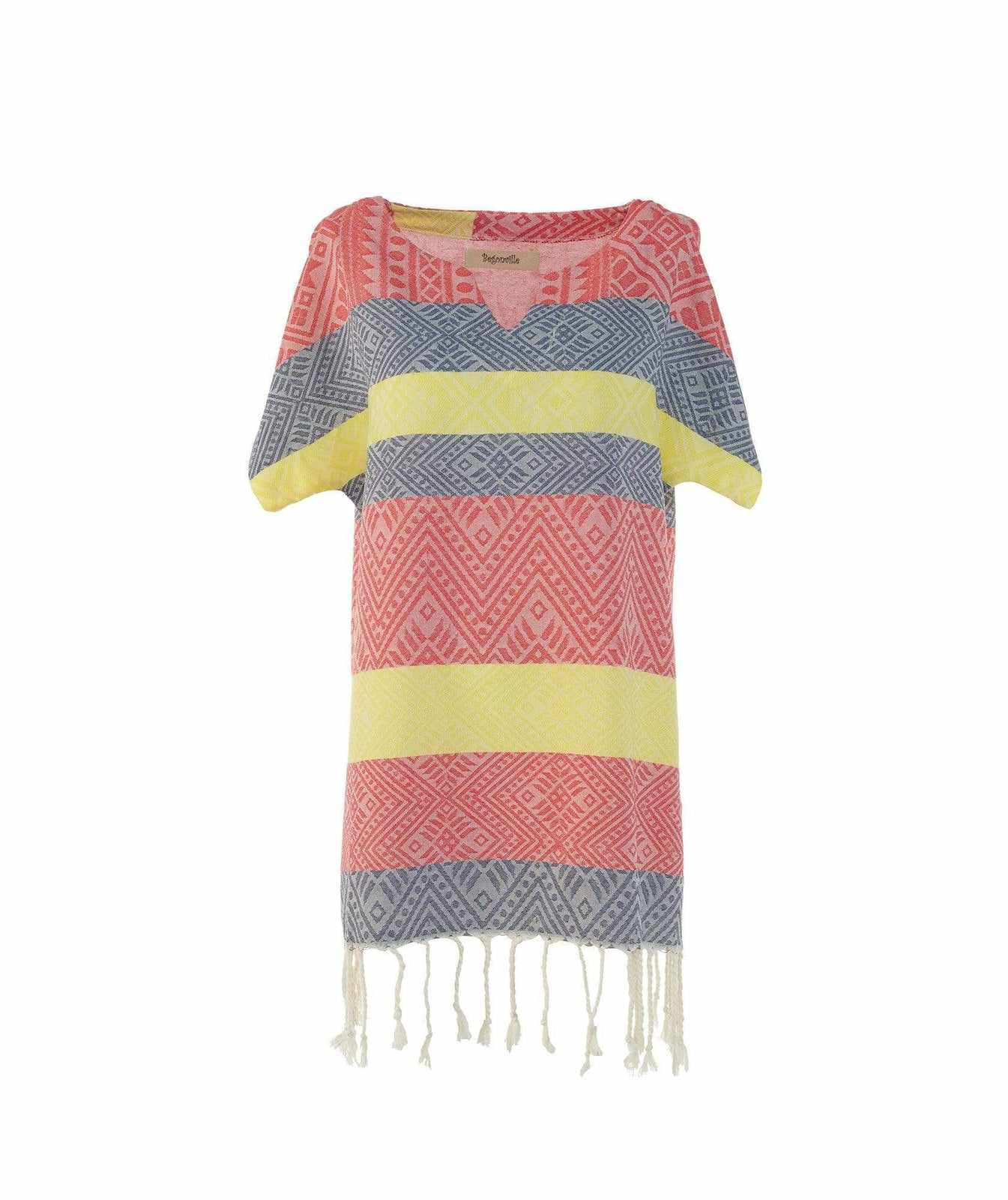 Begonville Tunik Sunrise Bambu Tunik - Kırmızı