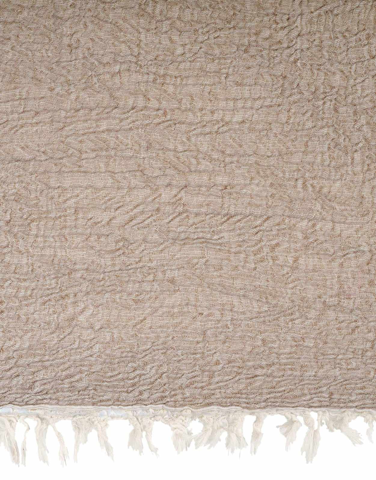 Begonville Yatak Örtüsü Jewel Muslin Çift Kişilik Yatak Örtüsü - Bej